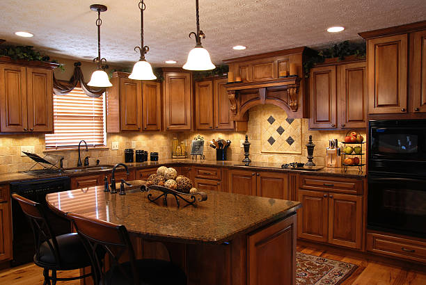 A beautiful interior of a custom kitchen Custom Kitchen Design